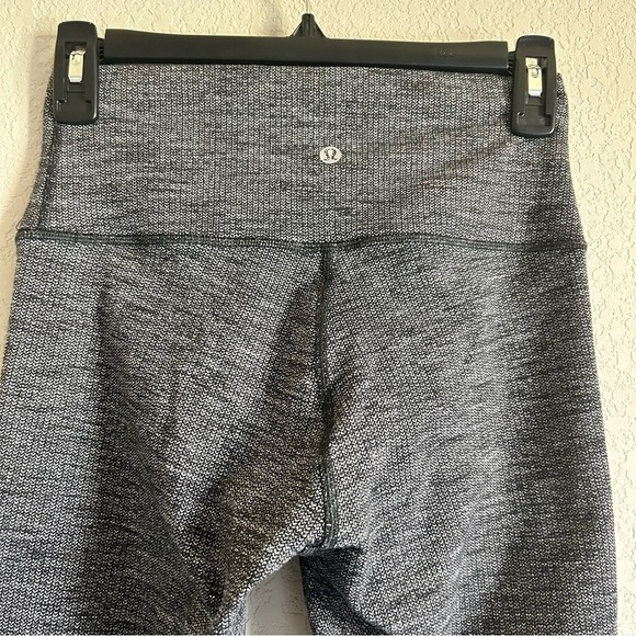Lululemon Wunder Under Hi-Rise Tight *28" Luon Variegated Knit Gray Heathered - Picture 6 of 11